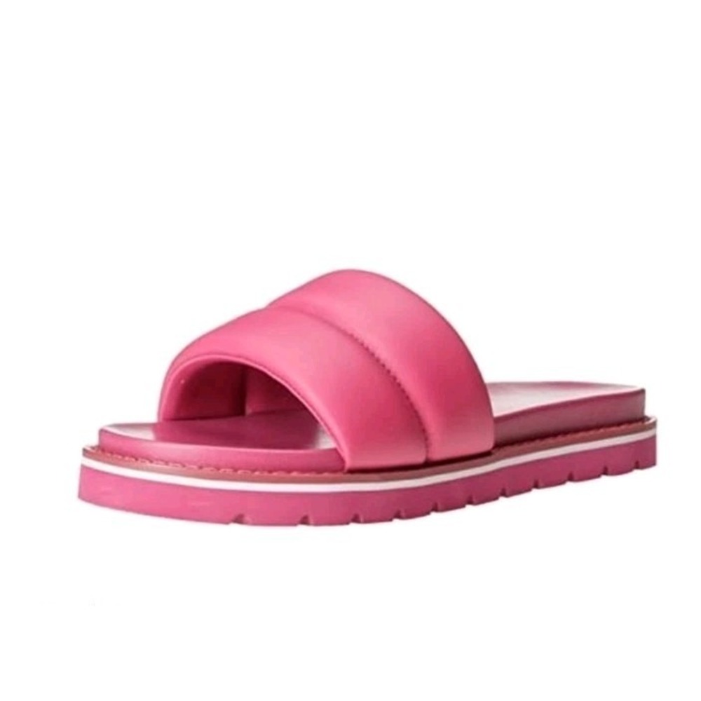 The Drop Women's ISSI Quilted Flatform Sporty Sandal Hot Pink Size 8